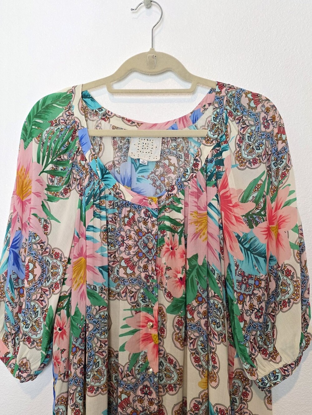 Johnny Was Bryony Floral Mini Dress Size Medium - Picture 5 of 11